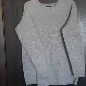 Grey and Gold Metallic sweater